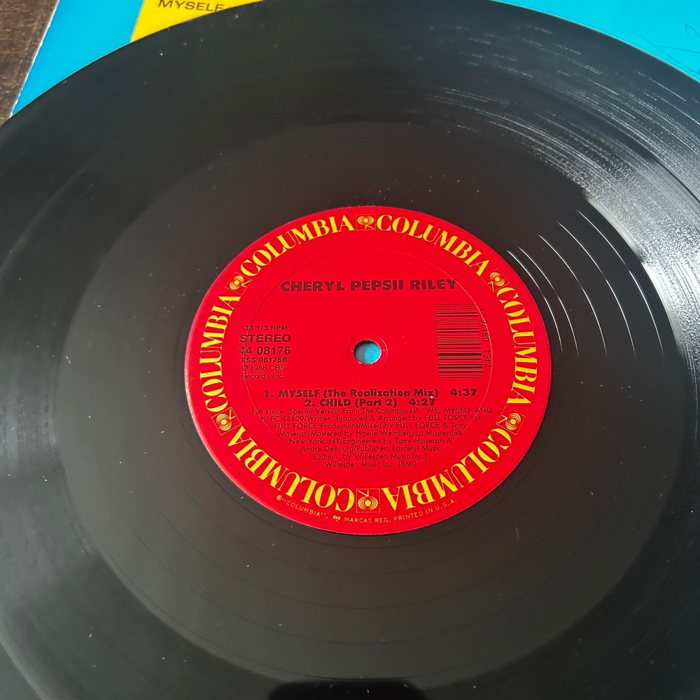 Cheryl Pepsii Riley Me Myself And I 12" Vinyl Single 1988 R&B Soul 44 08176 - Picture 7 of 7